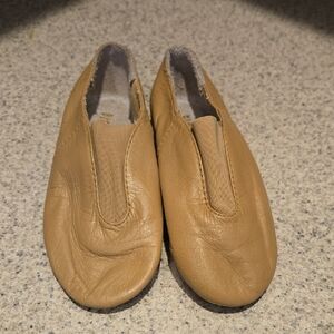 Tan Leather Slip-On Shoes